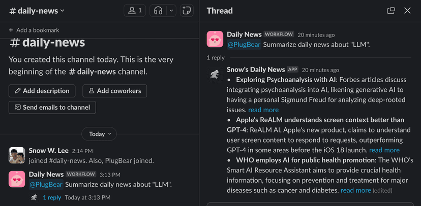 A Bot That Summarizes Daily News on Selected Topics
